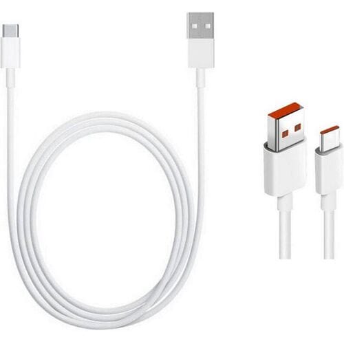 Originele Xiaomi USB-A naar USB-C Kabel 6A 1M Wit