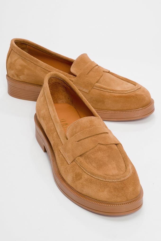 Bree Platform Penny Leren Loafer