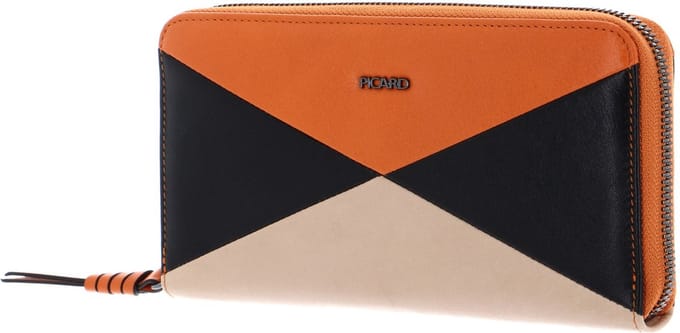 PICARD Portemonnee Harlekin 1 Zip Around Wallet Papaya - Kom Veelkleurig