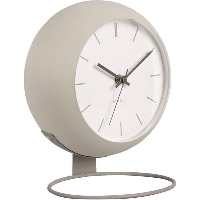Karlsson Tafelklok Nirvana Globe - Grijs - Ø21cm - Modern