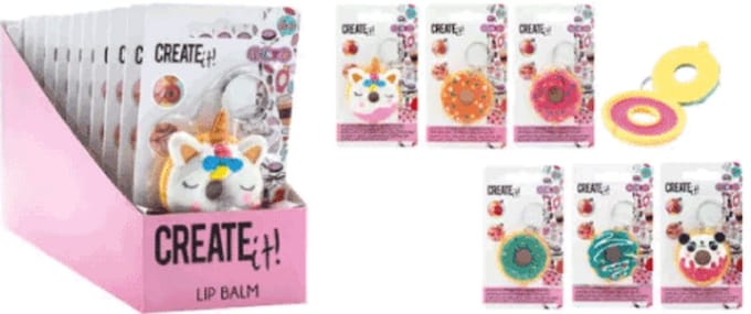 Create it! Beauty Sleutelhanger Donut met Lippenbalsem