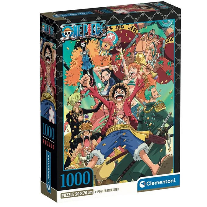 Clementoni - Puzzel - 1000 stukjes - One Piece - Anime