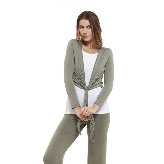 Lange mouw cache-coeur dames Yogaessential