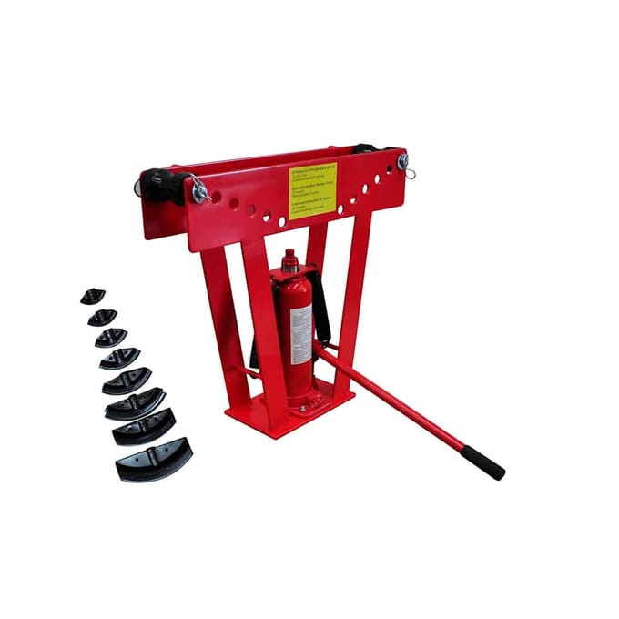 vidaXL - Pijpenbuiger - hydraulisch - met - 8 - mallen - 16 - ton