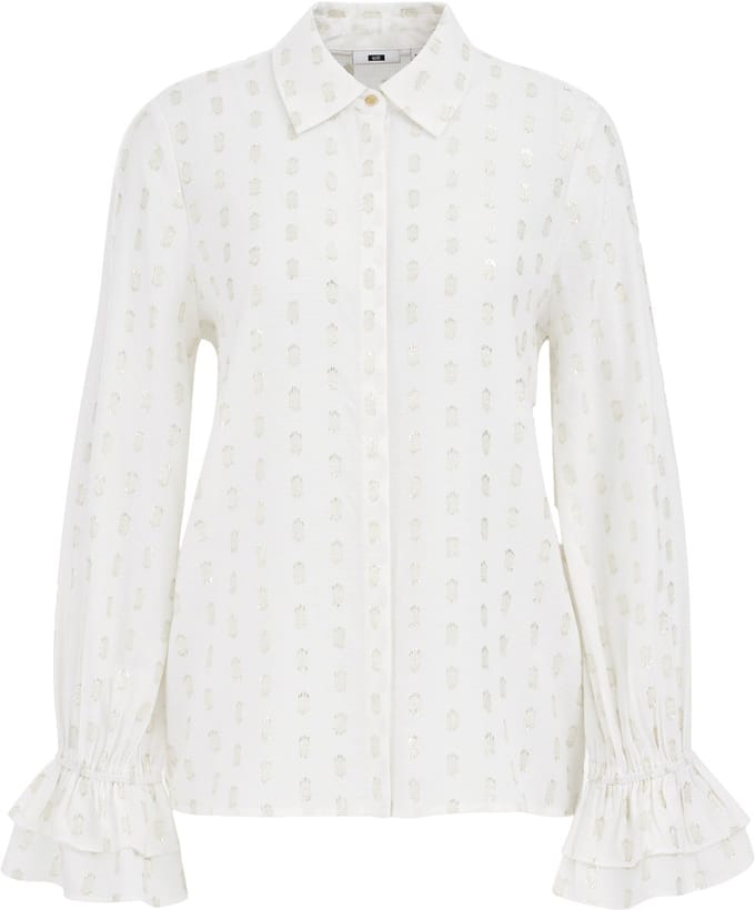 WE Fashion Dames blouse met glittergaren