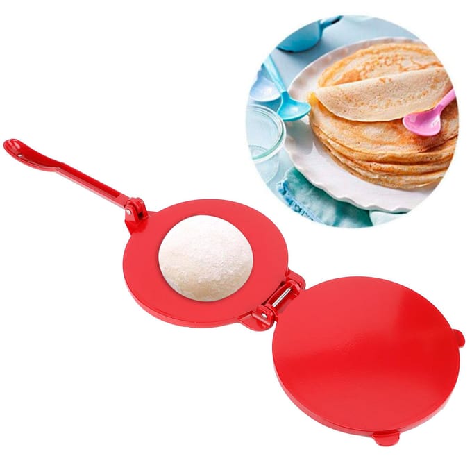 8in Tortillamaker Aluminiumlegering Bloem Deeg Persgereedschap Keuken Bakaccessoire pink