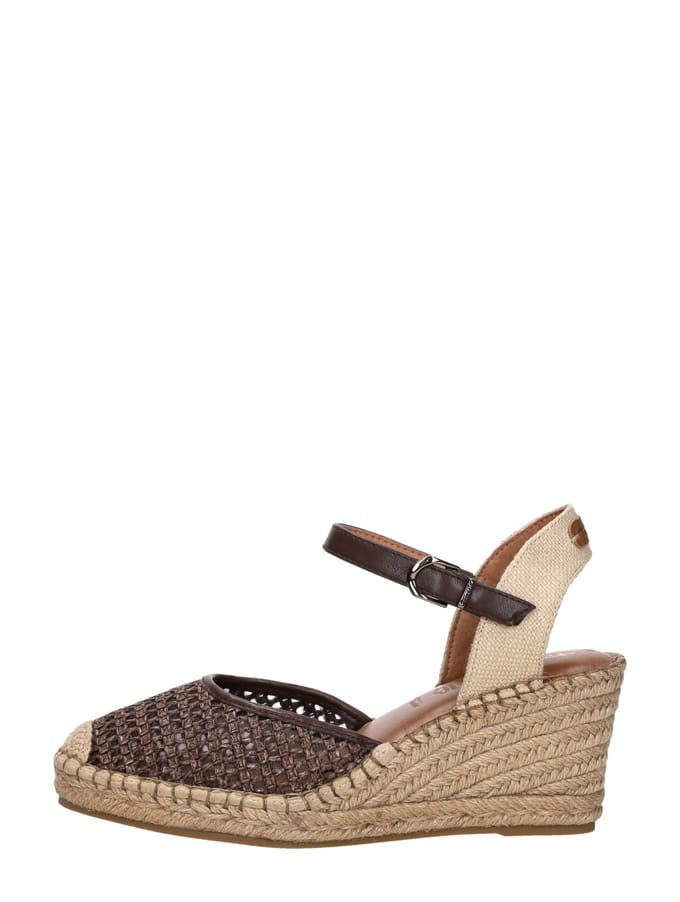 Tamaris - Sandalen Touwzool Donkerbruin 39