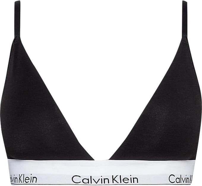 Calvin Klein dames Modern Cotton lightly lined triangle bra - triangel BH - zwart