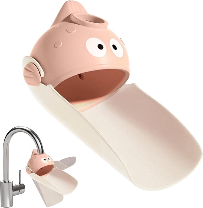 Faucet Extension voor Kinderen - Leuke Cartoon Tapverlenging - Accessoires met Verlengbare Lengte - Roze