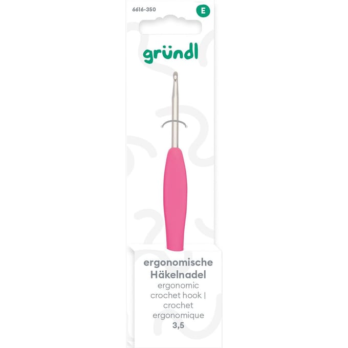 6616-350 ERGONOMISCHE HAAKNAALD MET RUBBERGRIP 3.50MM
