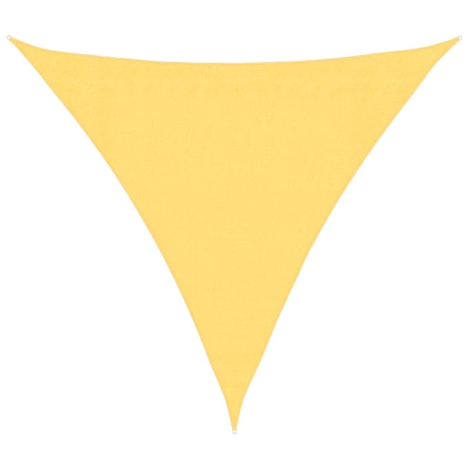 vidaXL - Zonnescherm - HDPE - driehoekig - 3,6x3,6x3,6 - m - beige