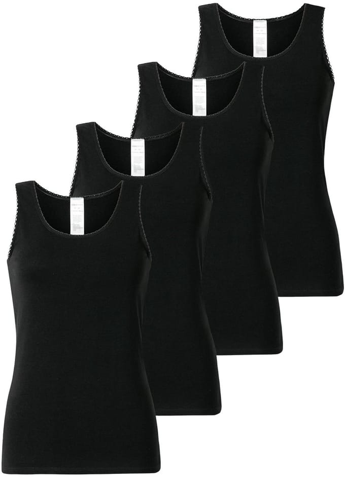 Schiesser Dames onderhemd 4 pack 95/5 Modern Cotton