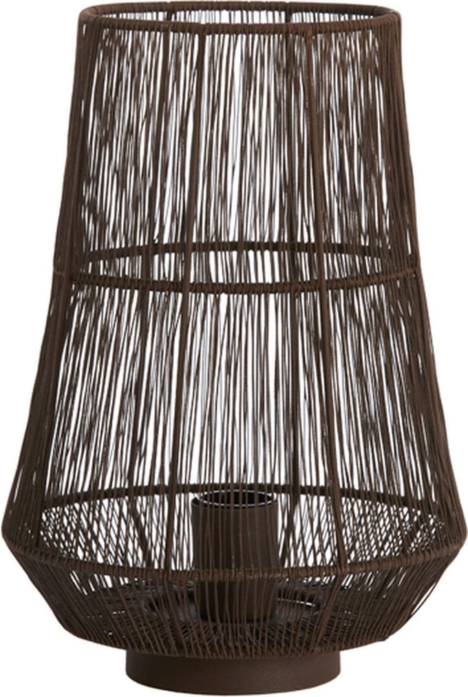 Light&living Tafellamp Ø24x33 cm BANJAR donker bruin