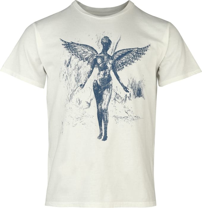 Nirvana T-shirt - In utero - S tot XXL - voor Mannen - wit
