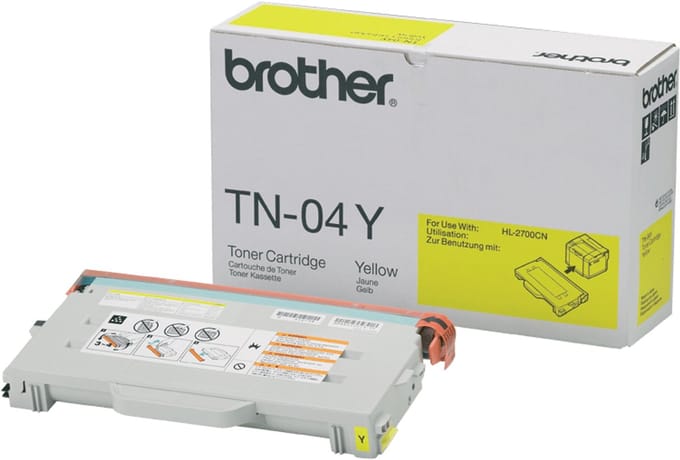 Brother TN-04Y Tonercartridge - Geel