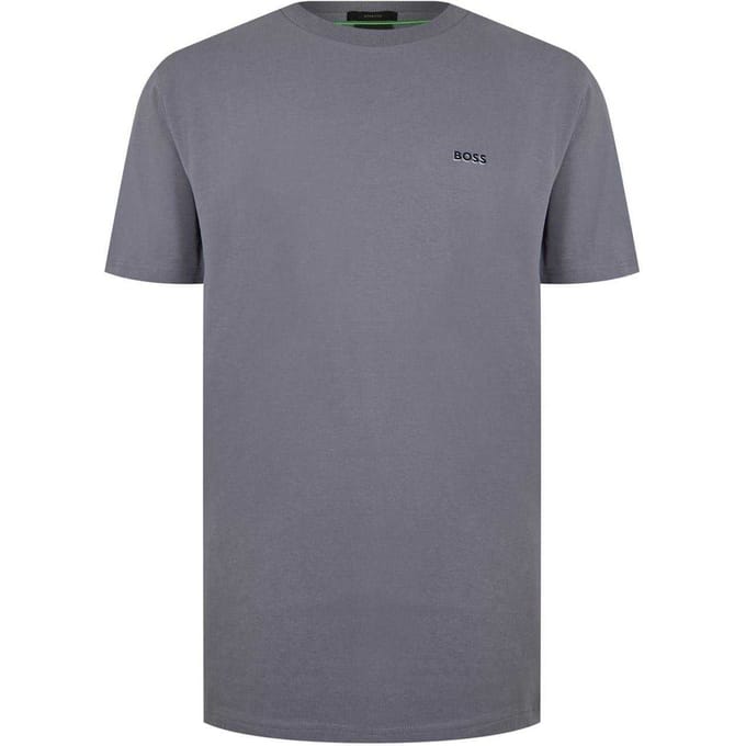 Boss Heren Logo Regular T-Shirt (Medium Grijs)