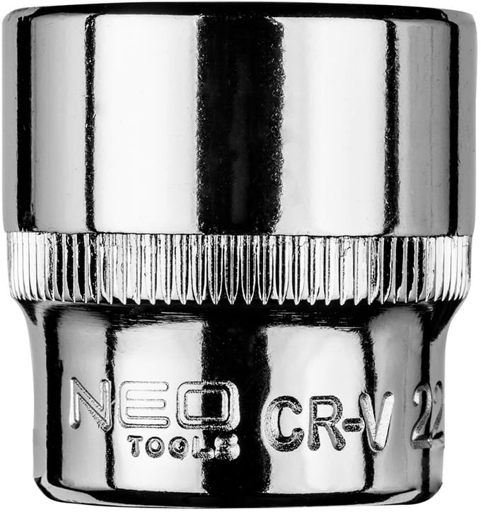 NEO - 3/8" Socketsleutel - 22 mm - Chroom-Vanadium - Radeeroppervlak