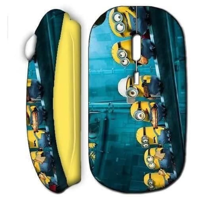 Draadloze muis gele Minions
