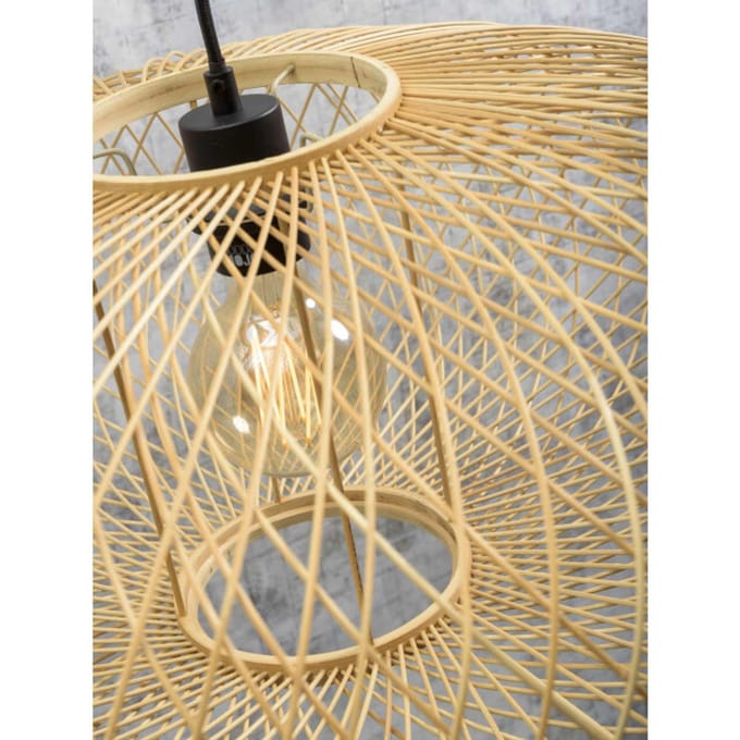 GOOD&MOJO Wandlamp Cango - Bamboe - 105x60x60cm - Binnen Scandinavisch,Bohemian