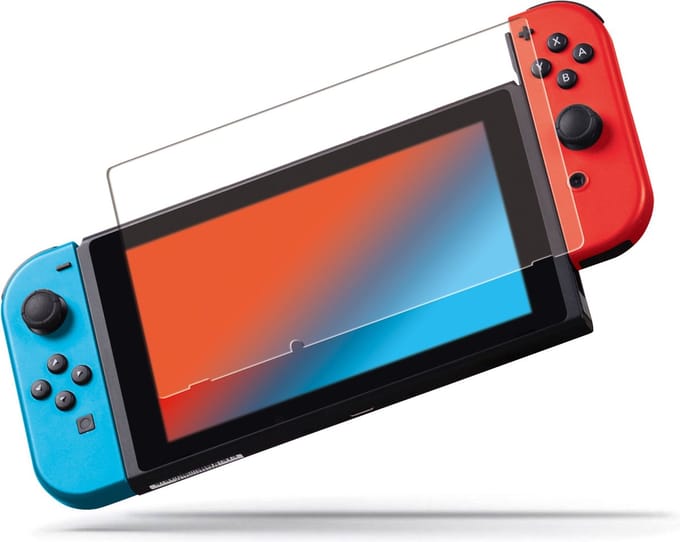 Qware Gaming - Tempered Glass - geschikt voor Nintendo Switch - Screenprotector - Gehard Glas - Transparant