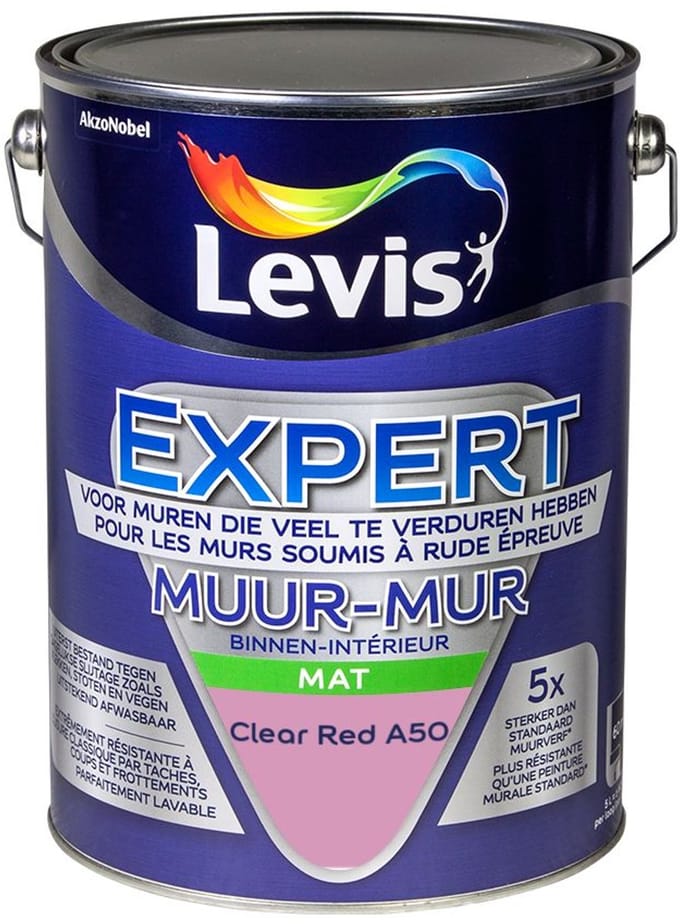 Levis - Expert Muur Binnen Mix - Clear Red A50 - Mengverf - 5 L