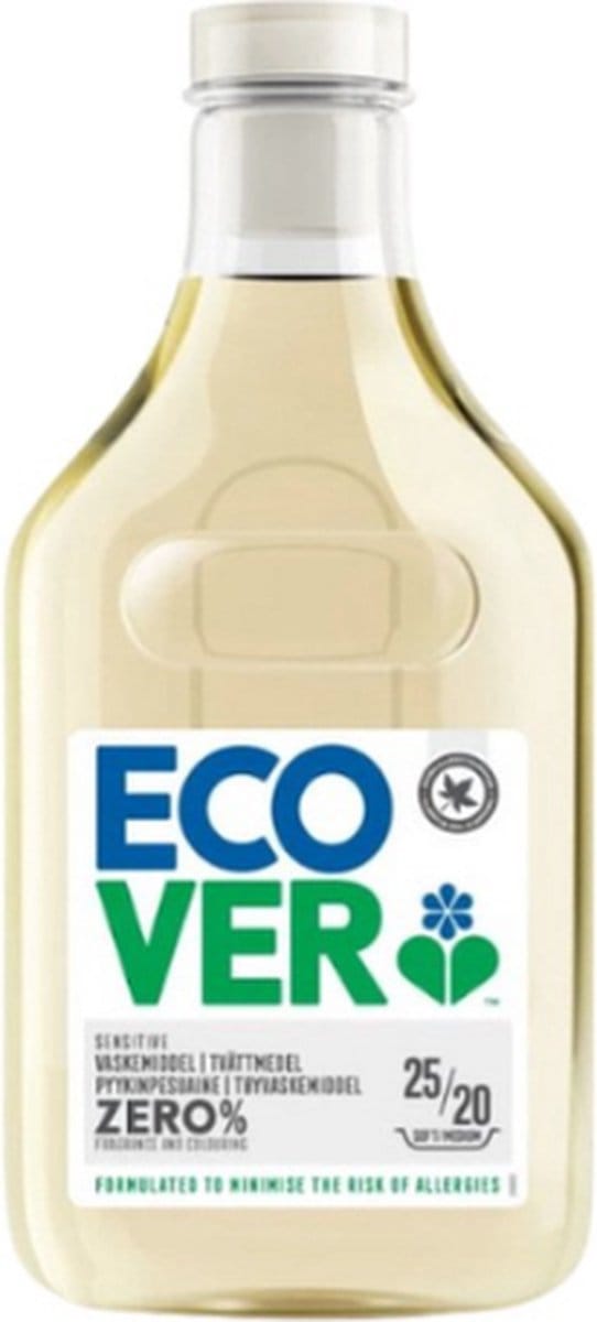 Ecover Zero% Vloeibaar Wasmiddel - 6 x 1 l (150 wasbeurten)