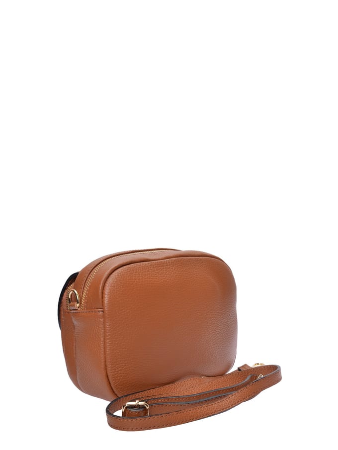 Luisa Vannini Brown Rundleer Tas