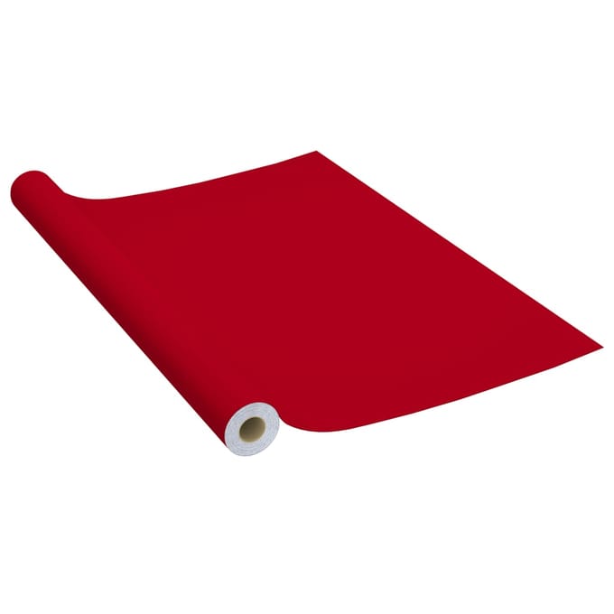 vidaXL - Meubelfolie - zelfklevend - 500x90 - cm - PVC - rood
