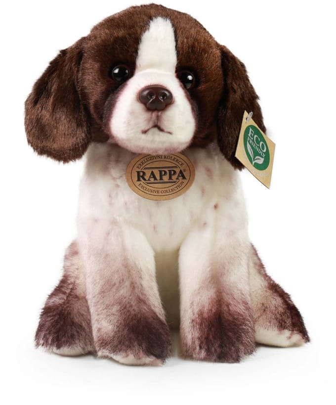Rappa ECO knuffel Duitse Pointer 24 cm - realistische knuffel van recyclede PET flessen - bruin