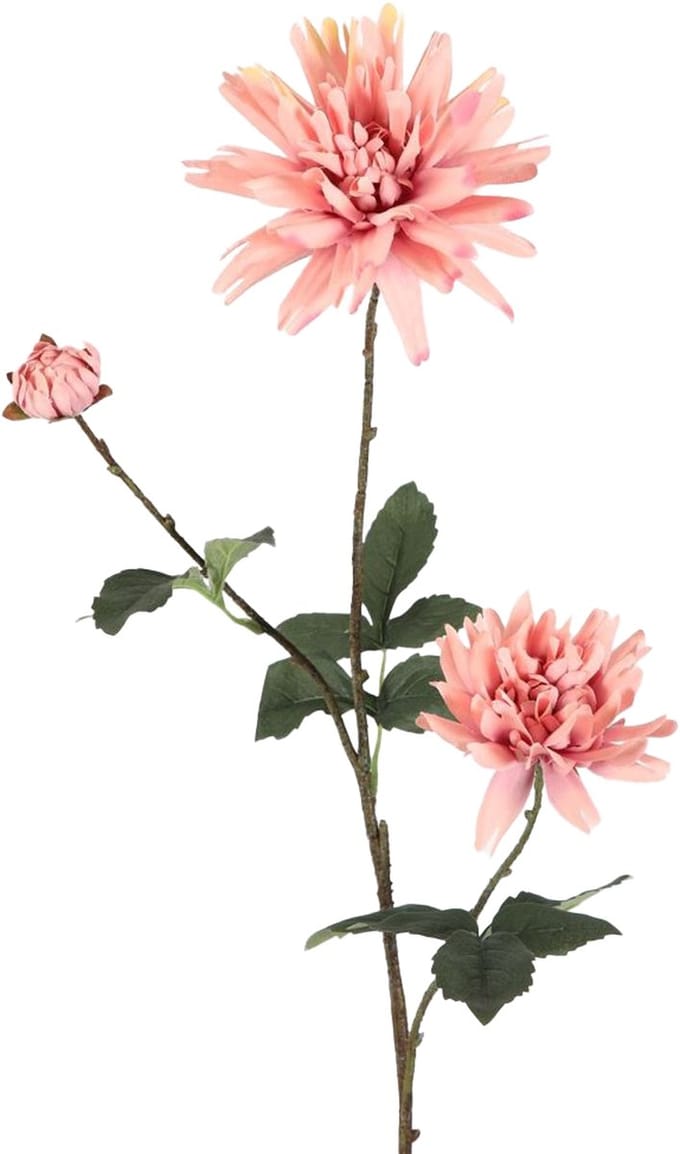 Viv! Home Luxuries Dahlia - zijden bloem - roze - 95cm