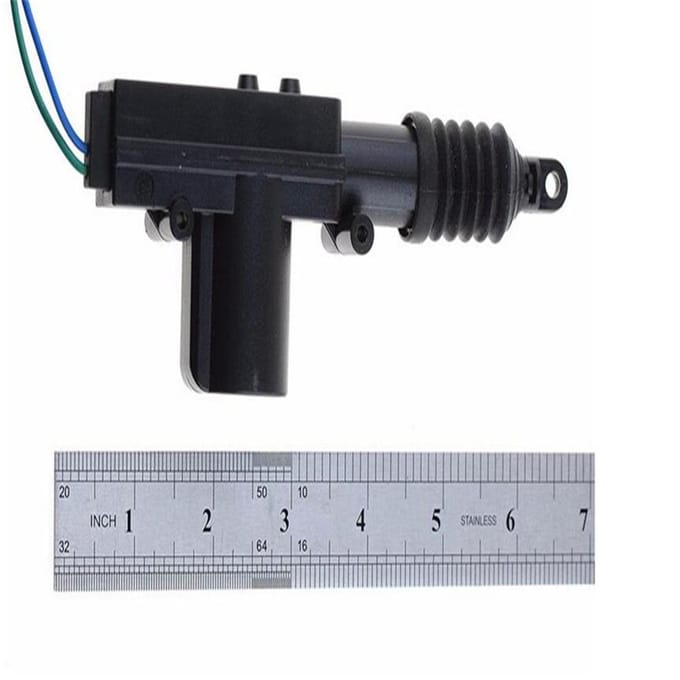 Zwart DC12V Auto Heavy Duty Power Deurslotaandrijving Motor 2 Draad Alarmen Beveiliging black