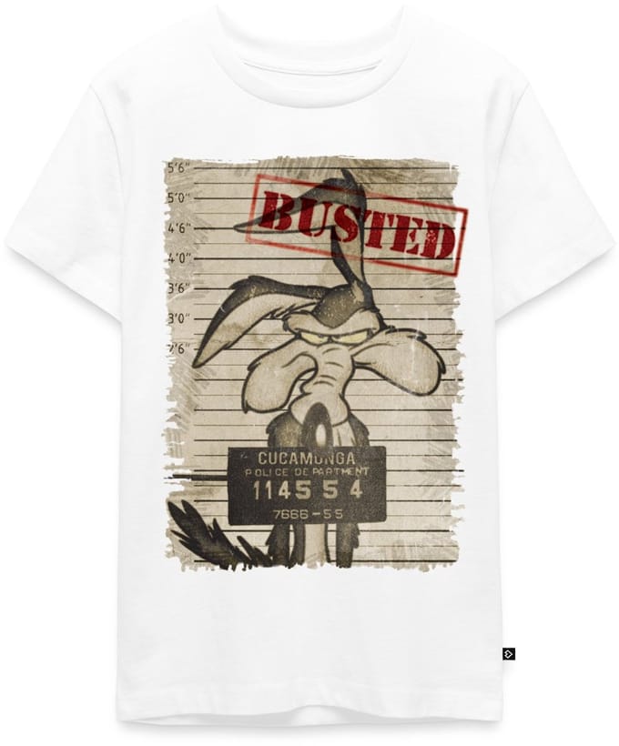 Looney Tunes Wile E. Coyote Busted Premium T-Shirt Tiener