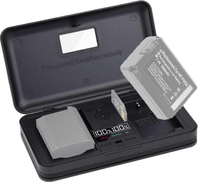 MCOPlus USB Duo Charger Sony NP-FW50