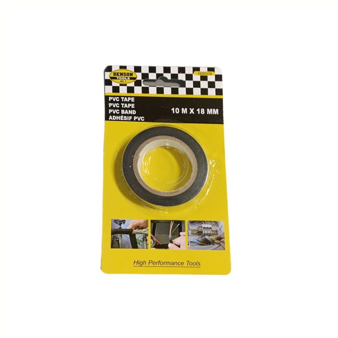 Benson PVC Isolatietape 10 meter x 18 mm - Zwart