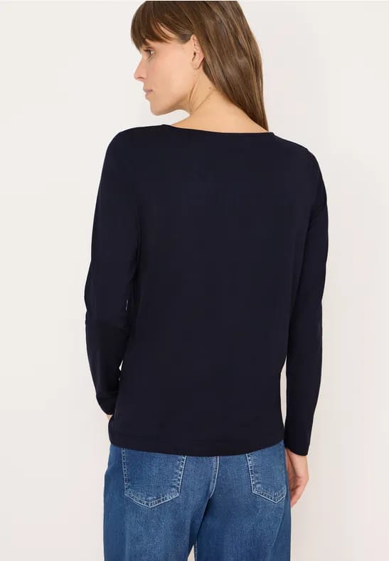 Basic shirt met rimpels