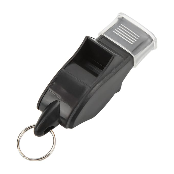 Sifflet d'arbitre retentissant portable sifflet de jeu de basket-ball football avec cordon pour les compétitions white