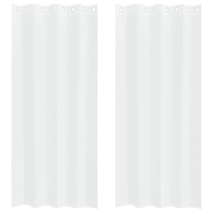 vidaXL Voile Gordijn 2 st Wit 260 x 140 cm Polyester