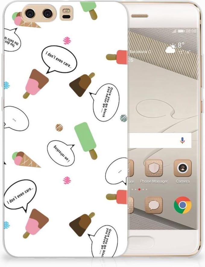 Huawei P10 Plus Siliconen Case IJsjes