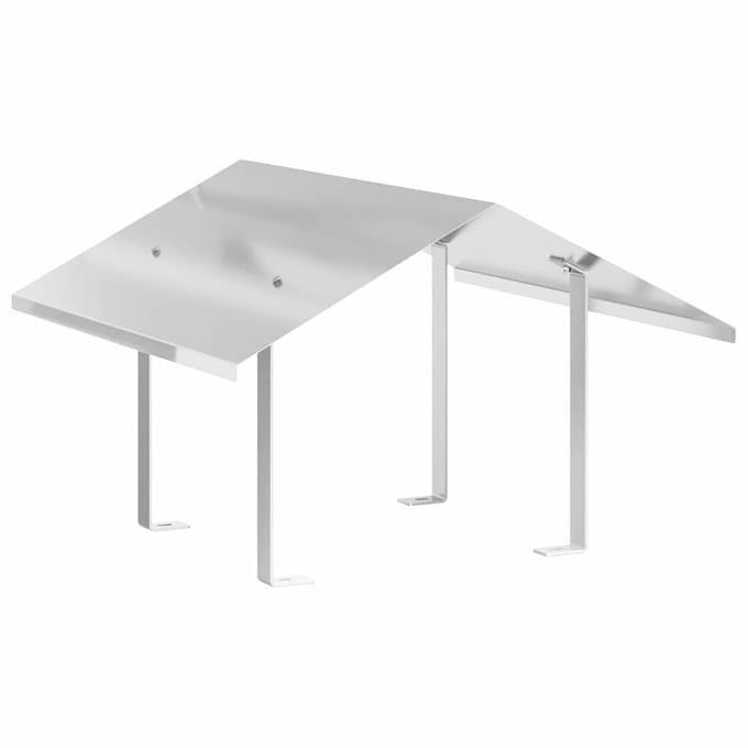 Chapeau de cheminée Argent 60 x 60 x 38 cm Acier Inoxydable