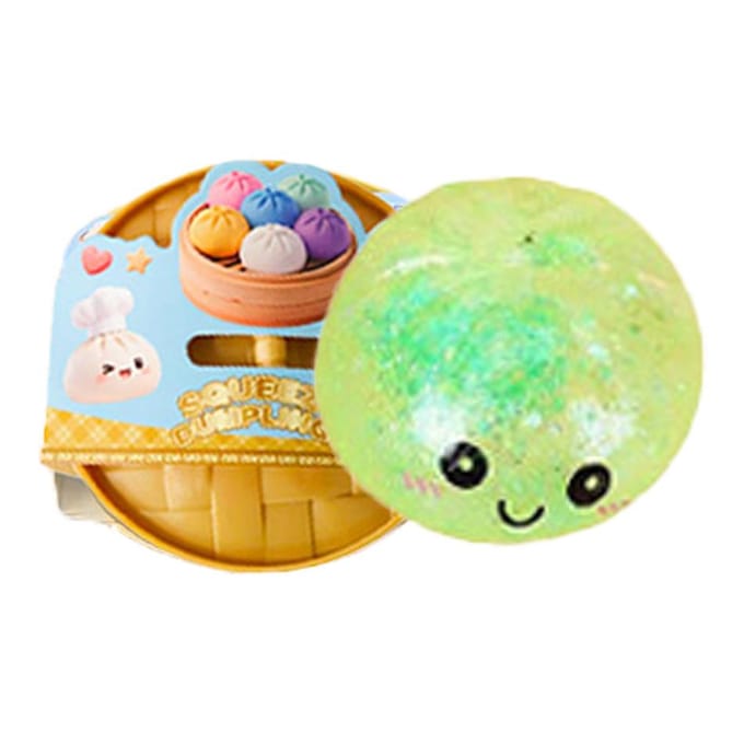 - Glitters Dumpling Squishy met Doosje Dumplings Sensorisch Knijpspeeltje voor Stressverlichting Cadeau voor Fans
