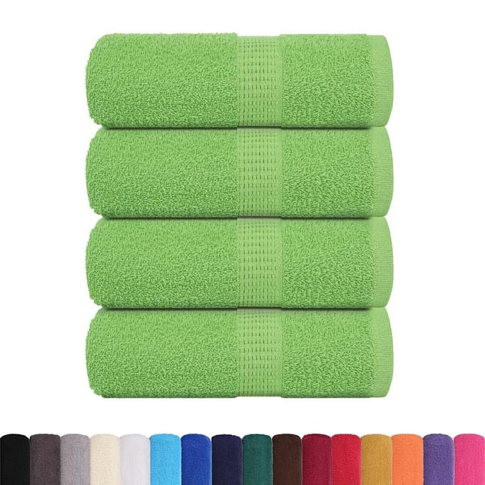 vidaXL - Gastendoekjes - FROGN - 4 - st - 30x50 - cm - 360 - g/m² - appelgroen