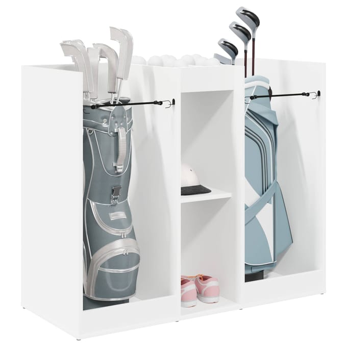 vidaXL Golfkast Effen Wit 102 x 45 x 85,5 cm