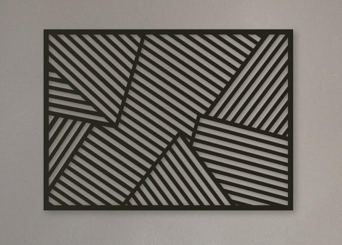 Wanddecoratie | Geometrisch luik 5 - L (44x60cm)
