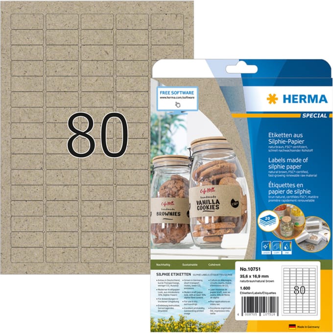 HERMA - Etiket herma 10751 35.6x16.9mm silphie br 1600st