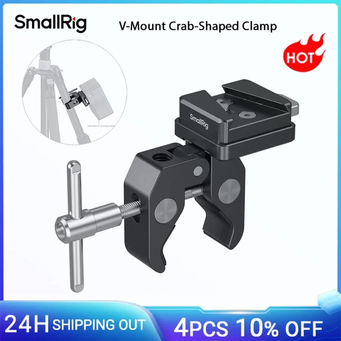 SmallRig 5313 V-Mount Crab-Shaped Clamp