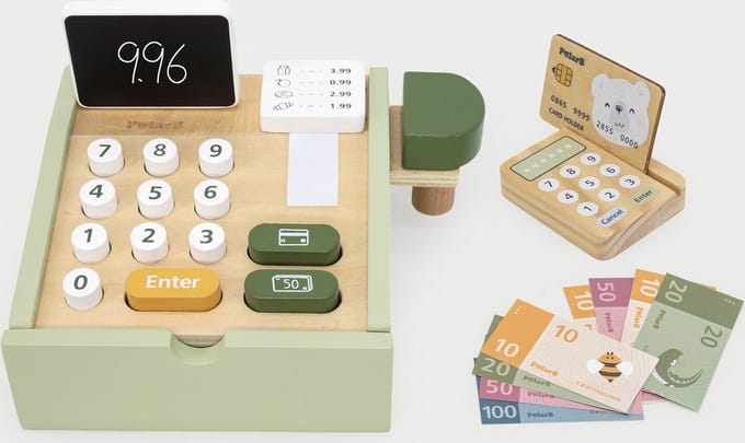 PolarB® Houten Speelgoed Kassa