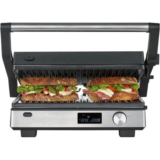 Severin 2380 Contactgrill Zwart, Zilver