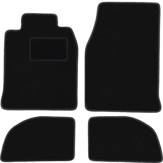Zwarte veloursmatten voor: Porsche 924 coupé (1976-1988)