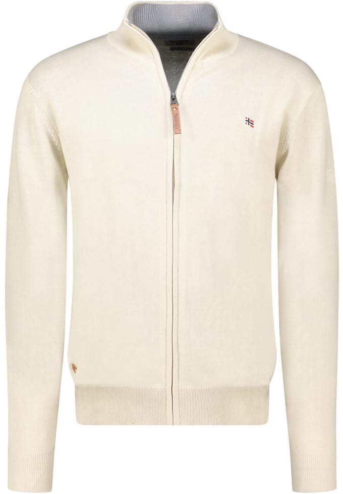 Geographical Norway Fregate Heren Vest Opstaande Kraag Wit - L