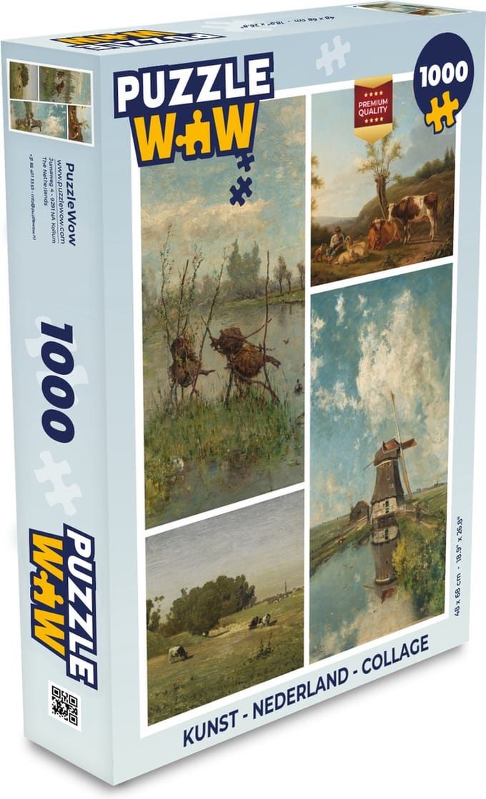 Puzzel Kunst - Nederland - Collage - Legpuzzel - Puzzel 1000 stukjes volwassenen